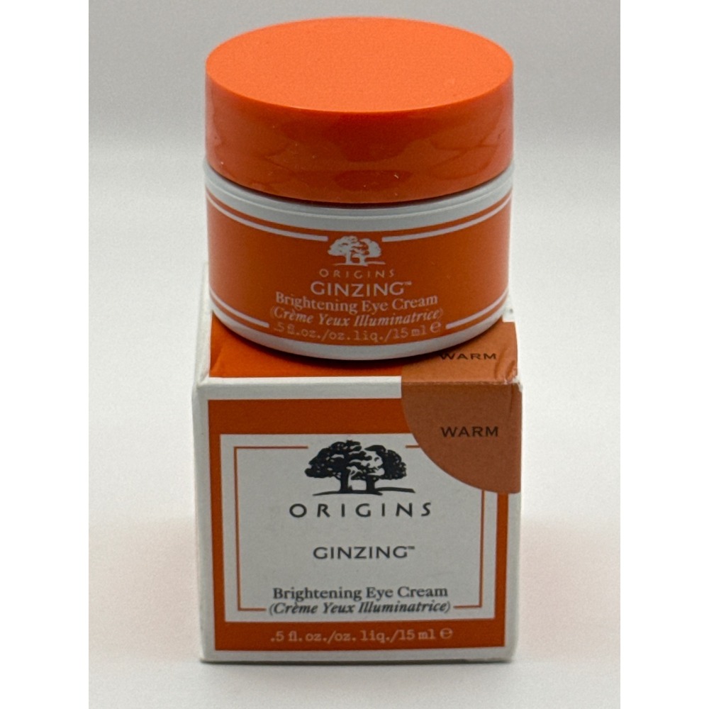 Origins GinZing Brightening Eye‎ Cream Warm Tint 0.5oz 15ml New in Box